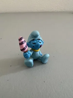 Rare Vintage Peyo Schleich Smurf Figure 70s Baby • $15.99