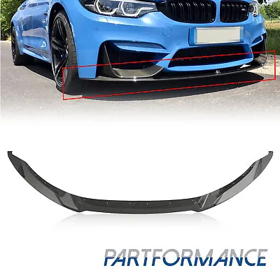 CS Style Carbon Fiber Front Bumper Lip Splitter For BMW F80 M3 F82 F83 M4 15-20 • $75.99