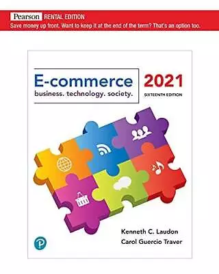 E-Commerce 2021: Business Technology And Society 16th Edition - GOOD • $93.25