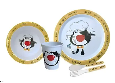 5 Piece Dinner Set Kids Camping Picnic Home Outdoor Melamine Crockery Tableware • £10.99