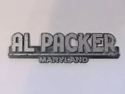 Vintage Al Packer Ford Baltimore Maryland Plastic Dealer Badge Emblem Tag Trunk • $22