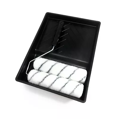 Harris Emulsion Paint Roller Tray Set 9  & Spare Sleeve Roller With Handle • £7.59