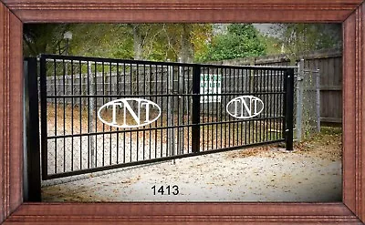 On Sale! #1413HD  Driveway Entry Gate 16' Steel Iron Commercial - Residential • $2095