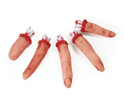 5 Bloody Fingers - Halloween Prop Scary Spooky Decoration Party • £3.99