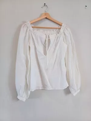 ALICE MCCALL Simplicity Blouse Cotton Silk M • $29