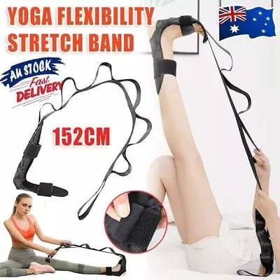 Yoga Flexibility Stretch Band Leg Fascia Stretcher Strap Ballet Gym Trainer AU • $9.50