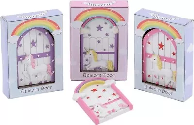 Unicorn Fairy Door 4 Designs Children's Gift Boxed • £6.99