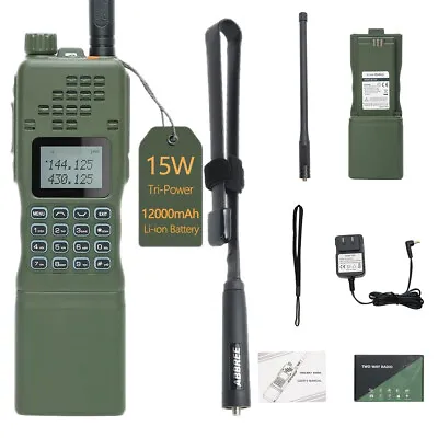 Baofeng AR-152 15W VHF/UHF Military Tactical Portable Two Way Radio + CS Antenna • $92.99