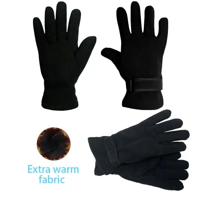 Adjustable Fleece Gloves Men's Windstopper Glove Warm Touchscreen Texting Gloves • $14.39