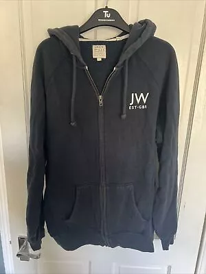 Jack Wills Zip Up Hoodie Mens Navy Size L Large • £9.99