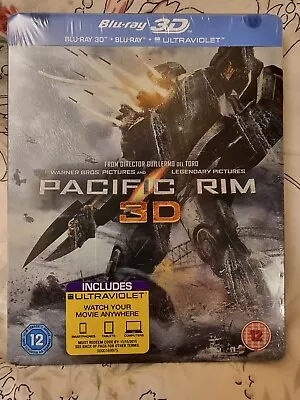 Pacific Rim 3D Limited Edition Steelbook Blu Ray UK Very Rare NEW & SEALED • $41.83