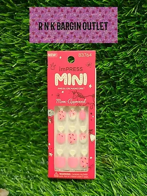 Kiss ImPRESS Kids Mini Press On Nails Super Duper Sprinkles # 83764 20 Ct • $6.74