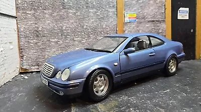 Mercedes Benz CLK 230 Blue 1:18 Diecast Model Car Anson Rare • £34.99