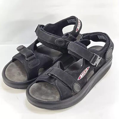 MBT KSTKQ Black Physiological Footwear Walking Comfort Sandals  Womens Sz. 9.5 • $69