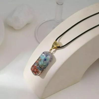 Energy 7 Chakra Natural Stone Pendant Yoga Reiki Healing Amulet Lucky Necklace • $2.67