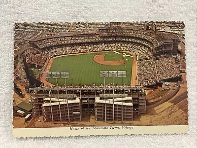 VINTAGE 1960's Metropolitan Stadium Postcard Home Of The Minnesota Twins/Vikings • $14.99