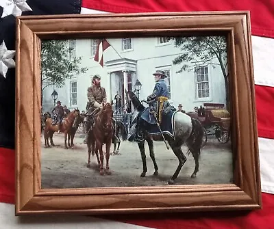 Civil War Painting Print. Robert E Lee Stonewall Jackson Richmond White House • $39.99