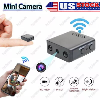 1080P HD Mini WiFi Camera PIR Motion Detection Night DVR Home Security Nanny Cam • $17.99