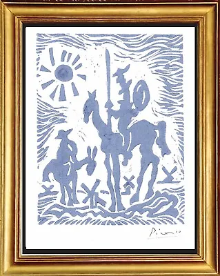 Pablo Picasso Hand Signed Ltd Edition  Don Quixote & Windmills  W/COA (unframed) • $199.99