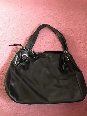 Used Once M&S Autograph Black Leather Shoulder Bag - RRP £79 • £25