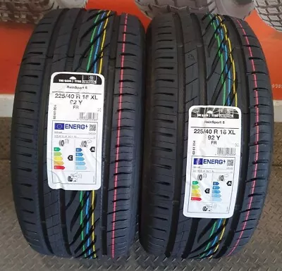 2 X 225/40 R18 Uniroyal RainSport 5 92Y XL 225 40 18 (2254018) - TWO TYRES • £169.95