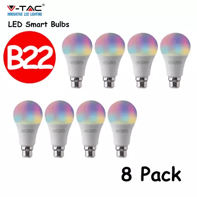 Samsung LED Illuminated RGB Smart Light Bulbs B22 WIFI Alexa Google Home 8 Pack • $67.75