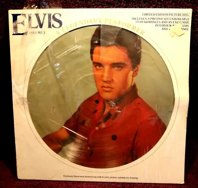 Elvis A Legendary Performer Volume 3 Picture Disc LP Still Shrink Wrapped 1978  • $14.90