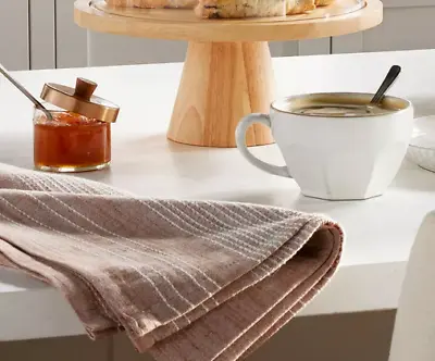 Hearth Hand Magnolia Flour Sack Kitchen Towel Dishtowel Pumpkin Brown Stripe • $17.50