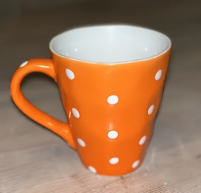 Maxwell And Williams Sprinkle Polka Dot Coffee Cup Mug Orange White • $12.99