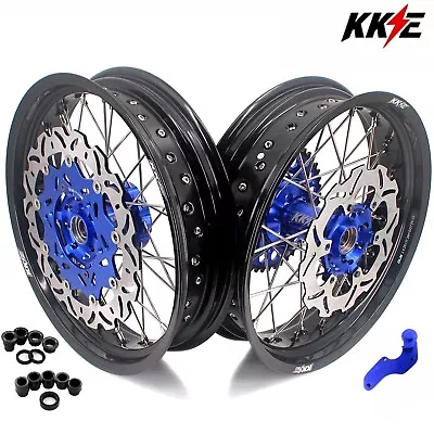 KKE 17'' Supermoto Wheels For Yamaha YZ250F YZ450F 03-24 YZ125 YZ250 Motard Rims • $889