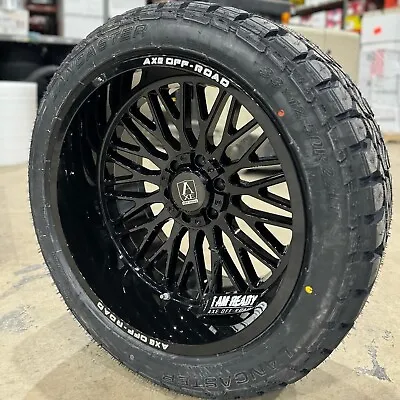 4 New 22x12 AXE CRATOS OFF ROAD  RIMS TIRE WHEELS 8 LUG 8X180 CHEVY GMC TRUCK • $2499