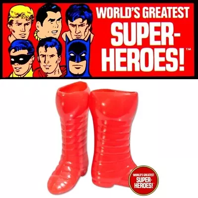 Mego Iron Man Red Boots For World's Greatest Superheroes 8” Action Figure • $12.99