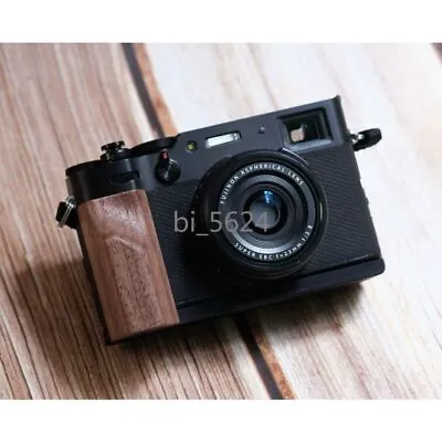Camera Wooden Vintage Finger Hand Grip Quick Release L Plate For Fujifilm X100V • $69.92