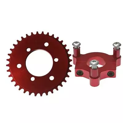 Red Modified CNC 36T Sprocket With Adapter Fit 80cc Motorized Bicycle • $39.99