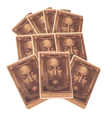 10 Holy Face Of Jesus 4x6 Prayer Cards - Veronica's Veil • $5