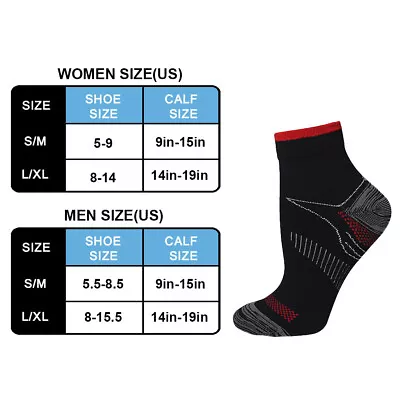 Compression Flight Socks Unisex Miracle Travel Anti Swelling Fatigue Support • $6.28