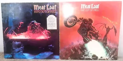 MEAT LOAF 2 X Vinyl LP Bundle Bat Out If Hell Hits Out Of Hell Rock Albums • £4.95
