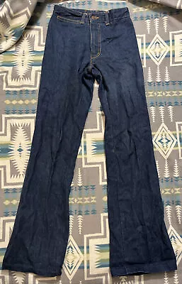 Vintage 70’s Chemin De Fer Women’s Jeans Flare Hard To Find Size 24” Tag 27 • $120