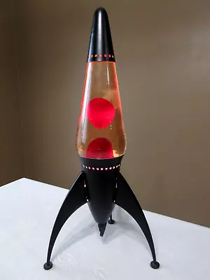 Vtg 1990's Lava Lite Midnight Black Starship Motion Lava Lamp - Near Mint !!! • $248