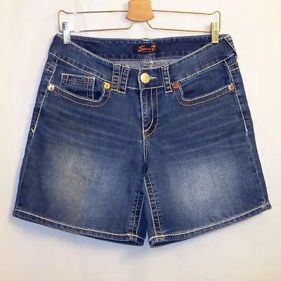 Seven7 Denim Women's Shorts 10 (X 7  Inseam) Blue • $6.99