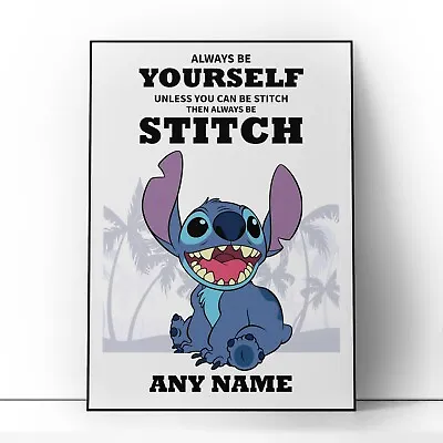 Lilo And Stitch Bedroom Wall Poster Always Be Wall Art Print Gift • £3.99