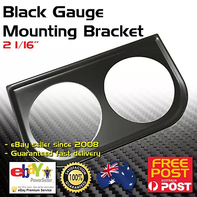 Splitfire 2-1/16  52mm 2 Hole Gauge Instrument Mount Bracket Black  • $10.98