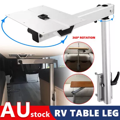 Camper RV Table Leg Aluminum Alloy Movable Rotatable Height Adjustable Caravan • $90.95