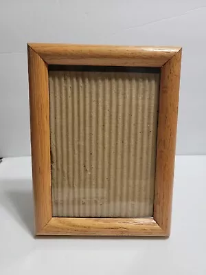 Vintage Wooden Country Oak  Picture Frame Made In Hong Kong 5x7 • $19.96