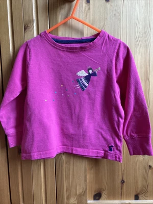 £5 • Buy Joules Girls Goodnight Applique Pyjama Top  - Purple Pink Angel Age 2 Christmas