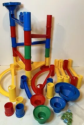 Kid Connection Marble Run Tube Track 29 Pieces + 10 Marbles • $20