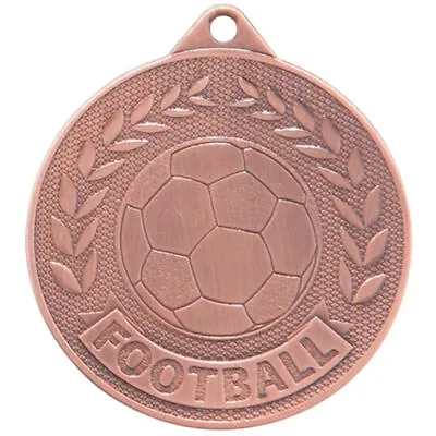 Discovery Football Medal Stamped Iron- FREE ENGRAVING RIBBON & UK P&P MM17131 • £3.50