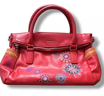 Desigual Orange Red Handbag • $34.99