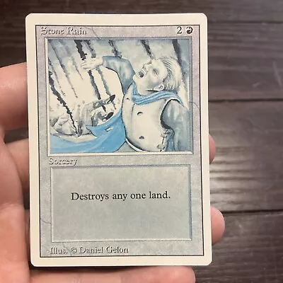 Stone Rain MTG Alter Non-Factory Misprint Sunfaded Albino • $9.99