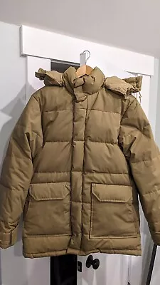 Vintage CABELA'S Parka-GOOSE DOWN Puffer-MEDIUM- Brown-Hooded • $95